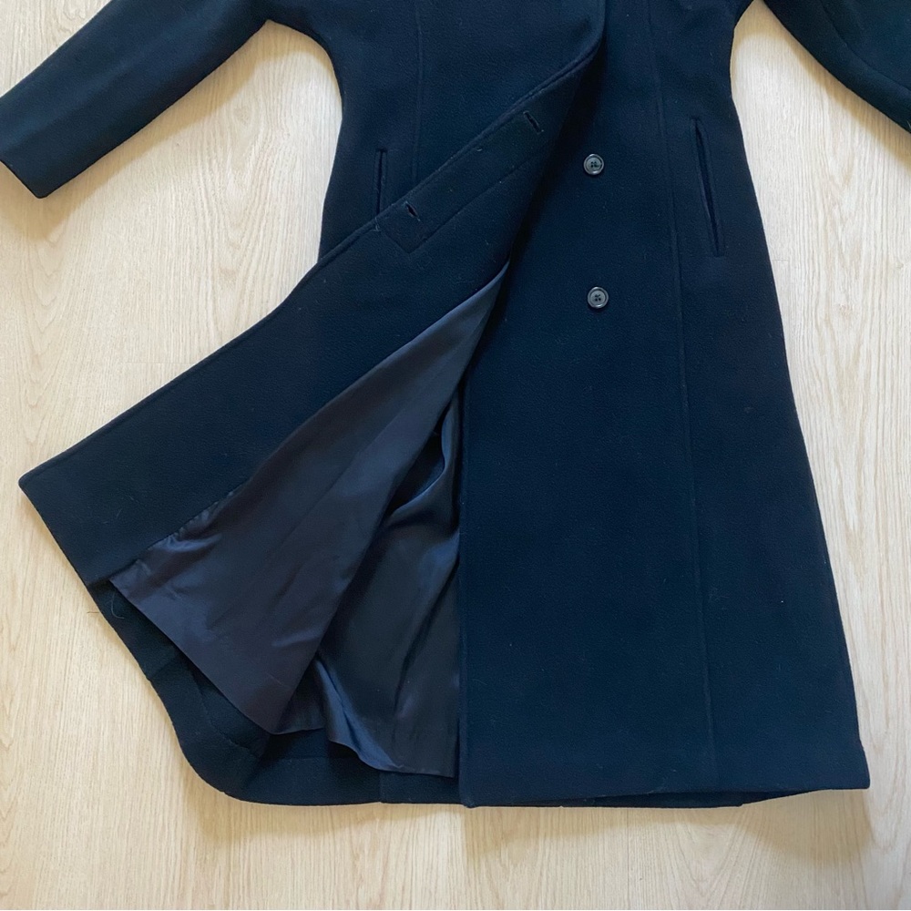 Vintage 80s Central Park Wool Trench Coat | Petite S | Made in USA - Picture 11 of 13
